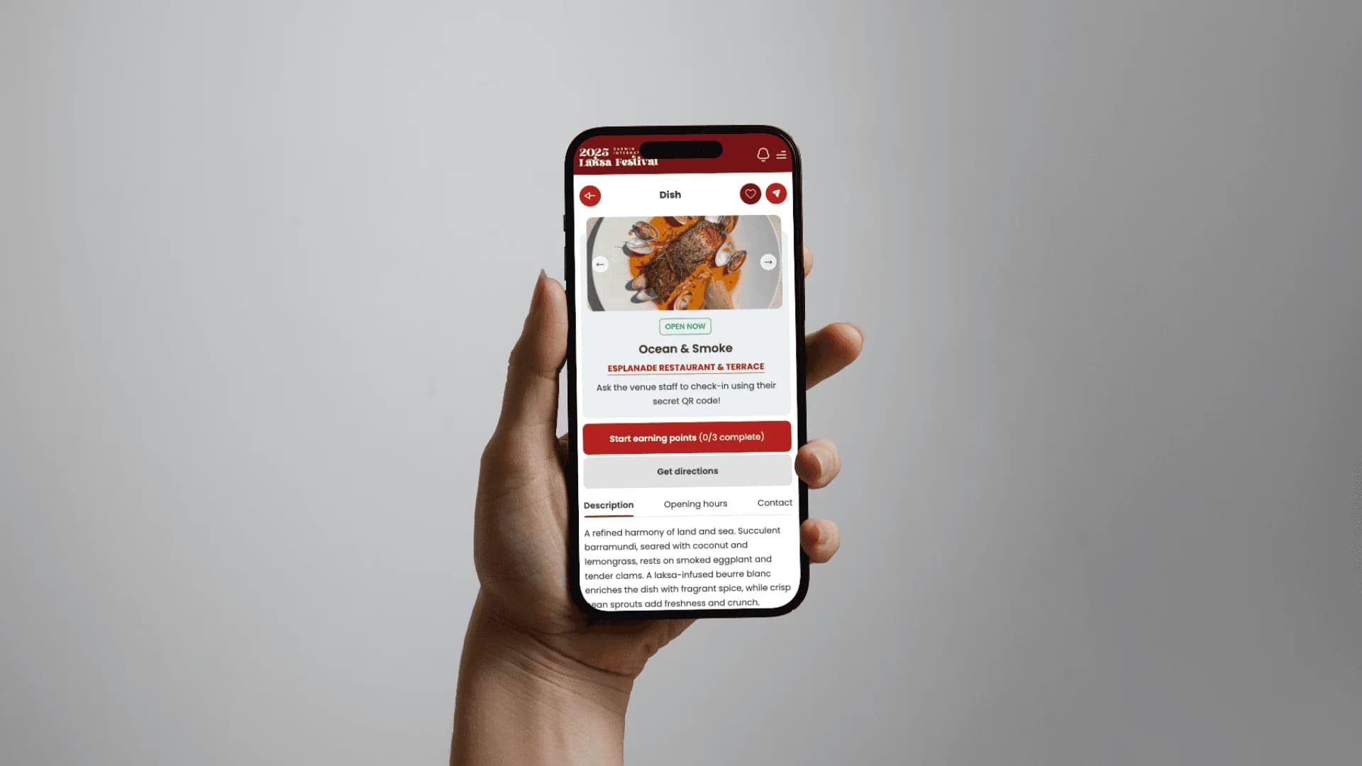 Mobile view of old site