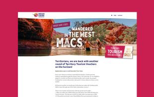 Territory Tourism Voucher homepage