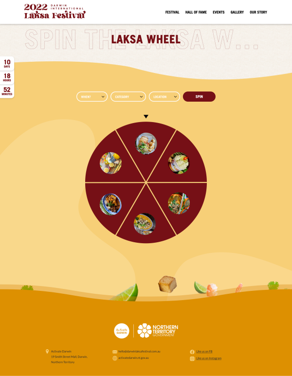 The Laksa Wheel page