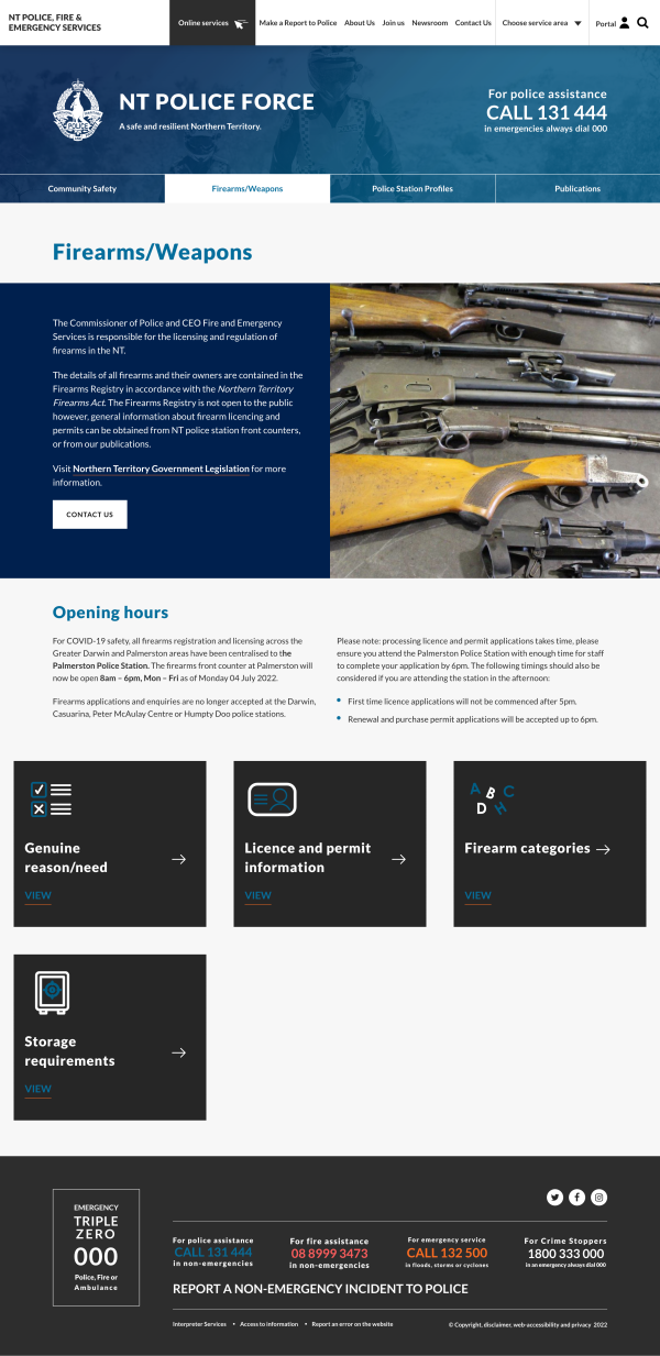 Landing page example