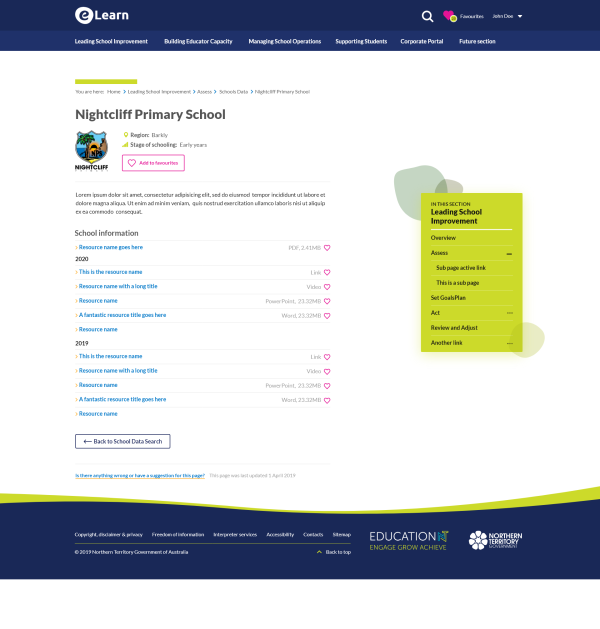 eLearn - School package