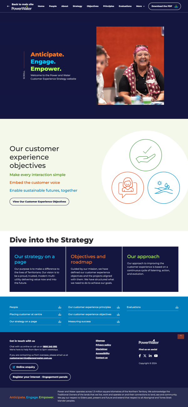 Power Water CX Strategy Home