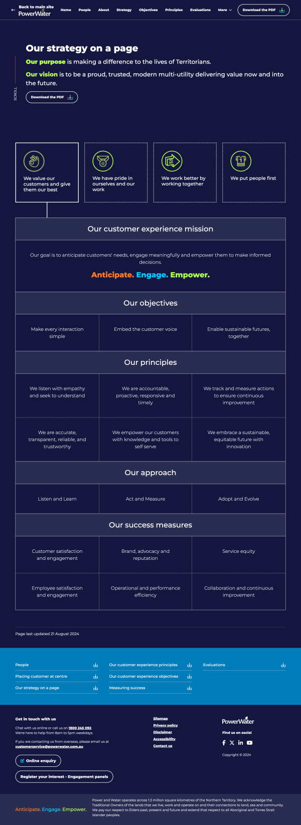 Power Water Strategy